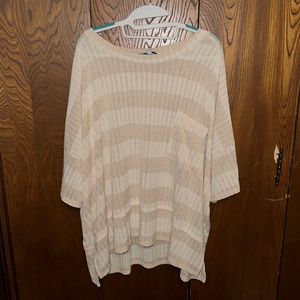 White Birch Striped T-shirt with Pocket